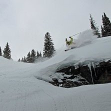 Fr&aring;n Four Pines ner i mot Codys Bowl.... Foto: Robert Hortlund. &Aring;kare: Henrik Liljeqvist.
