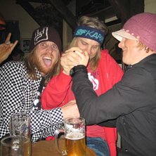 Underbar kv&auml;lls&aring;kning. Foto: Karna Winballe. &Aring;kare: Jonas Edvardson, Tompa Kofot och Klas.