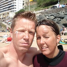 Team Injury. Jag har sytt ihop ansiktet efter att . Foto: Christian Johansson.