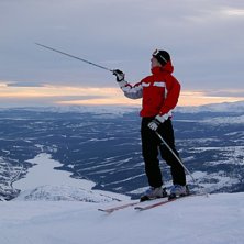 Ny&aring;rshelgen... Min kompis Nicke blickar ut fr&aring;n . Foto: Jens Ahlstrand. &Aring;kare: Nicke Linderoth.