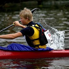 Mig p&aring; g&ouml;ta kanal loppet 
Vann s&aring; klart :). Foto: Rovert Svensson. &Aring;kare: Emil Svensson.