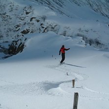 Slalomt&auml;vling i Unteralptal. Jag vann.. Foto: Niklas Sandberg. &Aring;kare: Andreas Persson.