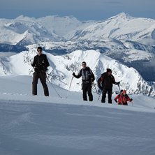 Ski Touring med Ruedi, Selkirk Mountain Experience. Foto: Martin Hansson. &Aring;kare: Eva Hansson, Chrisitan, Jesper m.fl..