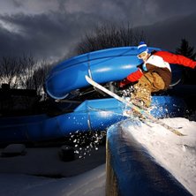 Hiting the waterslide!. Foto: Sindre Thoresen L&oslash;nnes. &Aring;kare: Bendik &Oslash;ye.