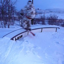railade lite i kiruna n&auml;r det va st&auml;ngt lite job. Foto: Fernando. &Aring;kare: jag.