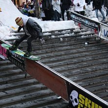 Frontline Railjam 2009. Foto: Jocke L. &Aring;kare: Fredu Sirvi&ouml;.