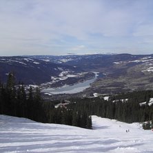 Fina vyer fr&aring;n backarna i Hafjell. Foto: Henrik Thunl&ouml;v.