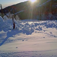 Jag p&aring; konstsn&ouml;n i Hotelbacken ;D. Foto: Evve. &Aring;kare: Lundii.