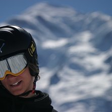 Tagen i Brevent, Mount Blanc i bakgrunden.. Foto: Anders Fr&ouml;deberg. &Aring;kare: Erik Palmquist.