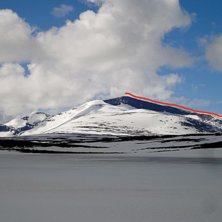 H&auml;r ser man kammen man f&ouml;ljer fr&aring;n toppen.. Foto: Mattias Skantz.