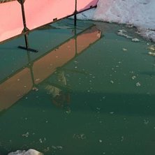 Rail &ouml;ver vatten i Hammarby. Foto: Dennis Ylikangas. &Aring;kare: Marcus Gardefjord.