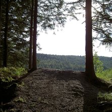 Fr&aring;n downhill-banan i storstensh&ouml;jden utanf&ouml;r �. Foto: Oskar Sund.