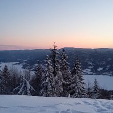 Bl&aring; himmel og sol!
Bl&aring; himmel og sol p&aring; fjellet.
