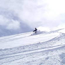 Heliskiing utan Helikopter.Det blir inte b&auml;ttre �. Foto: J.Andersson. &Aring;kare: Talgdanken sj&auml;lv.