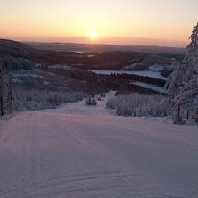 Syd sidan en h&auml;rlig vinter dag i sugiga romme . Foto: Mattias Ahl.