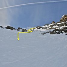 Ing&aring;ngen i branten sedd nerifr&aring;n. . Foto: Powder Department Stubaier Gletscher.