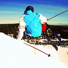 K&ouml;rde lite i pipen i brist p&aring; puder. Foto: Erik r&ouml;ckner. &Aring;kare: Johan R&ouml;ckner.