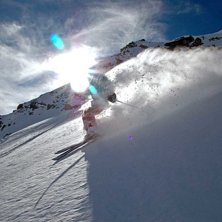 En riktigt fin dag. Fin sn&ouml; och str&aring;lande sol gj. Foto: Bj&ouml;rn Bonthron. &Aring;kare: Rick Greenwood.