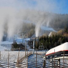 Nya sn&ouml;kanoner och sittlift i Kl&ouml;vsj&ouml;!. Foto: Tor Erik Westvik.