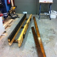 Building a box for skis. Foto: skiisse. &Aring;kare: skiisse.