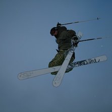 some skiing on the &amp;quot;&Aring;s&amp;quot;. Foto: erik hellstr&ouml;m. &Aring;kare: hemming nilsson.