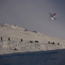 ...Tagen i det liknande JOI hoppet under JOSS fr&aring;. Foto: Benjamin Johansson. &Aring;kare: Henrik Harlaut.