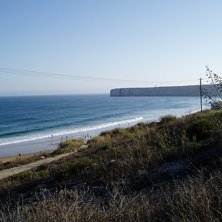 Utblick &ouml;ver stranden i sagres. Foto: Gabriel Riva. &Aring;kare: Ingen.