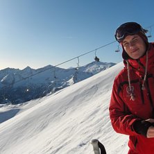 Toppen av Gamsleiten 2. Enligt the locals, &ouml;sterr. Foto: Per Gustafsson. &Aring;kare: Erik Gustafsson.