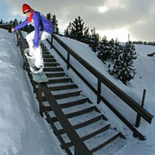 Kallt och soligt och Andreas p&aring; r&auml;cket. Foto: Anton &Ouml;stlund. &Aring;kare: Andreas Axelsson.