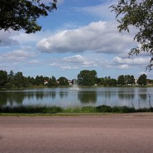 Utsikten &ouml;ver Sundstasj&ouml;n fr&aring;n min ManCave i Ka. Foto: Samuel (MySelf).