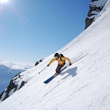 P&aring; v&auml;g ned fr&aring;n Verjesteinsnuten.. Foto: Oskar &Aring;slund. &Aring;kare: Simon B&ouml;rjars.