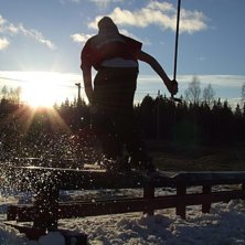 Vi var och railade med n&aring;gra pojkar, mycket kul:). Foto: Jakob Lundberg. &Aring;kare: Olle Eriksson.