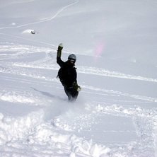Det hade kommit en hel del sn&ouml; de senaste dagarna. Foto: Fredrick Johansson. &Aring;kare: Mattias Ridung.
