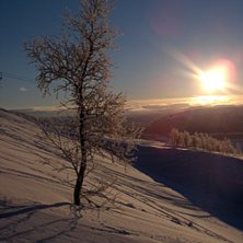 Kall dag i hemavan.. Foto: kristina Nordmark.