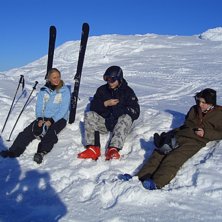 sportlovet vecka 7 2007. Foto: rolf jonsson. &Aring;kare:  linn, ludvig och andre&acute;.