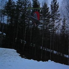 Andra &aring;ret jag st&aring;r p&aring; ett par skidor!! . Foto: Anna Gunstad. &Aring;kare: M&aring;ns B&auml;ckman.