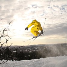 En halvmolning dag i Trysil blev ett perfekt l&auml;ge. Foto: Emanuel Johansson. &Aring;kare: Sakarias Johansson.