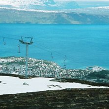 V&auml;rldens vackrast bel&auml;gna skidbacke enligt mig.. Foto: Andreas Wuopio.