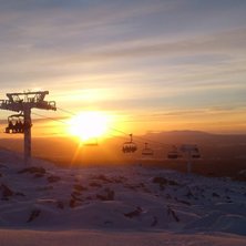 Den n&auml;stan klassiska solnedg&aring;ngen som brukar fra. Foto: Daniel Lidstr&ouml;m.