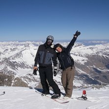 Jag och Jossan p&aring; Gletchern!.