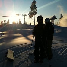 Svenska fj&auml;llen n&aring;gonstans.
Kallt var det ialla. Foto: Petter Karlsson.