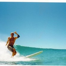 Klassisk longboardsession med Burleigh Heads i hor. Foto: Jonas Claesson. &Aring;kare: Adam Forslund.