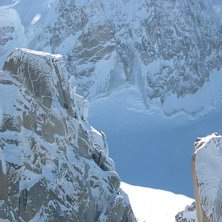 Klattring opp Aguillen i -17 grader. Foto: Steon. &Aring;kare: Ukjent.
