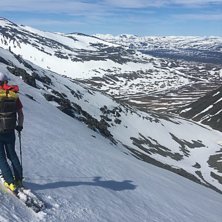 16 June 2020.
Spring skiing in the Abisko alps at.