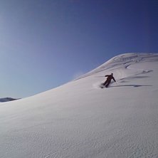 En skoterf&auml;rd till Gorsa ger ofta utdelning i for. Foto: Jonatan Bonthron. &Aring;kare: Daniel Keskitalo.