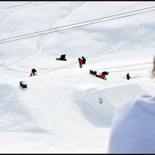 Mycket sol o slask en dag i vansparken. Foto: Omark eller Ruben. &Aring;kare: Rickard Croy.