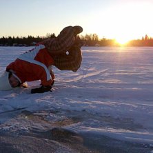 Capoeira p&aring; isen... Foto: jona_than. &Aring;kare: Lina.