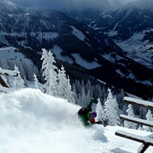 Powderturn in mid December 2010. Foto: Mikaela Hollsten. &Aring;kare: Niklas Hollsten.