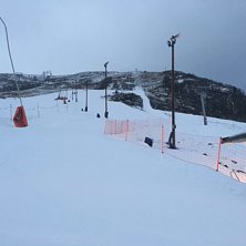 Laurdag 26.11
2grader, sn&oslash;byger og 5ms vind.
Vi .