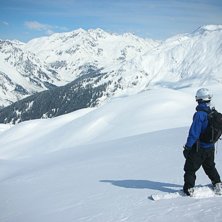 Sonnenkopf till Langen am Arlberg &aring;ket. Riktigt n. Foto: Robin Berntsson. &Aring;kare: Per Arns&auml;ter.